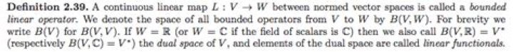 Domain of an operator in functional analysis