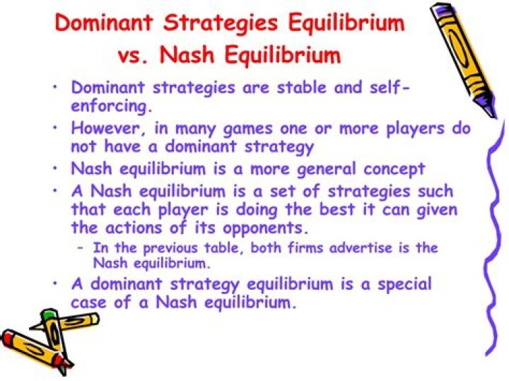 Dominant-Strategy Equilibrium vs Nash Equilibrium