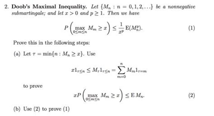 Doob's Maximal Inequality and Doob's L^p Inequality for Sub Martingales
