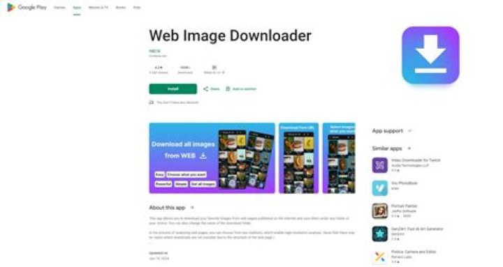 Downloading all images from website