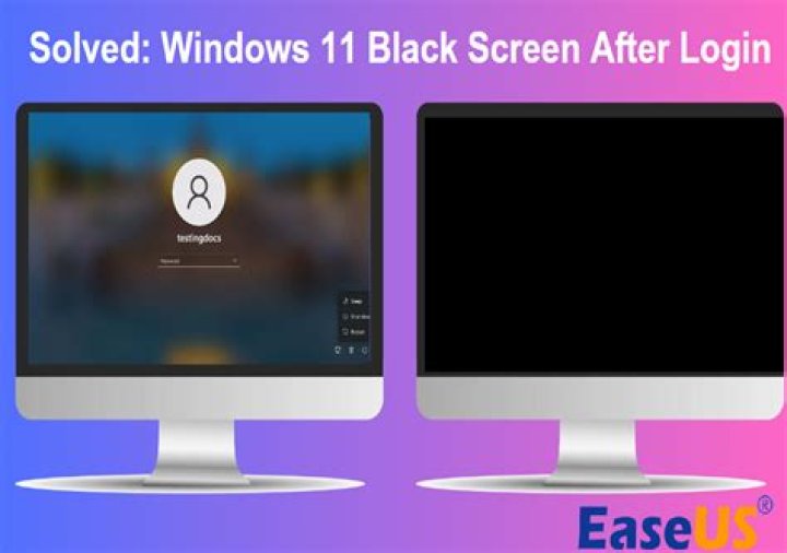 Dual Monitor Black Screen after Login