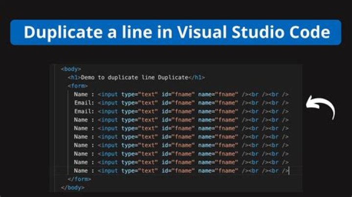 Duplicate line in Visual Studio Code