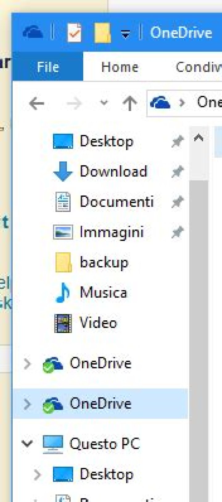 Duplicated Onedrive icon in explorer