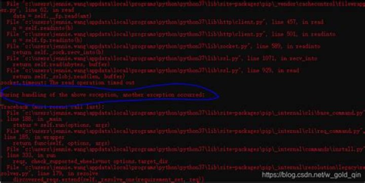 During handling of the above exception, another exception occurred