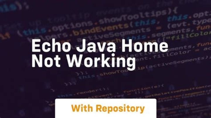 echo $JAVA_HOME not returning jdk location