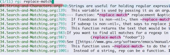 Emacs 24.5.1 search and replace