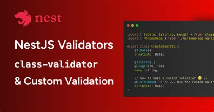 Email verification with class-validator in nestJS