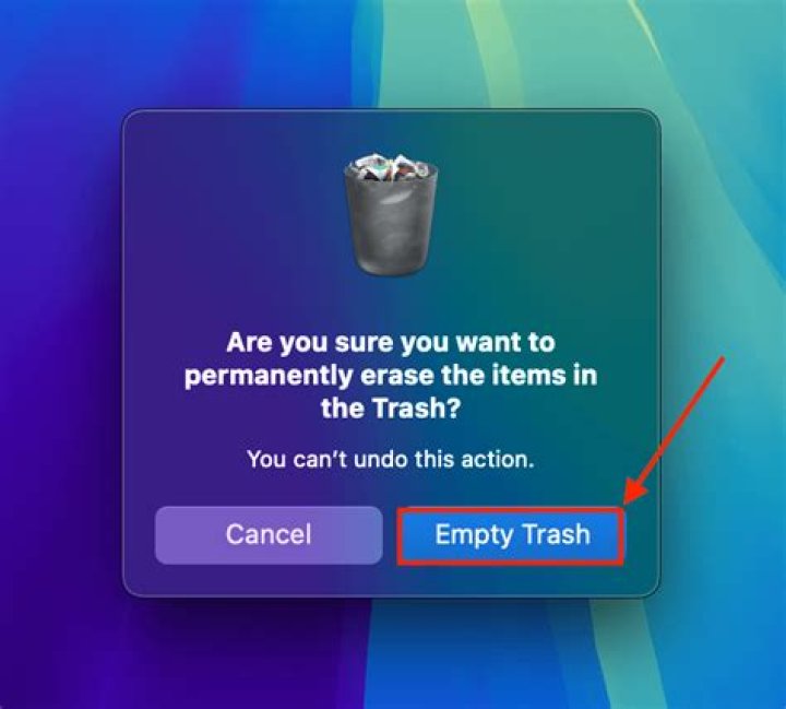 Empty Trash confirmation zenity question box