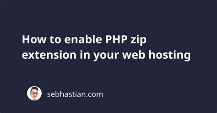 Enable PHP ZIP Extension