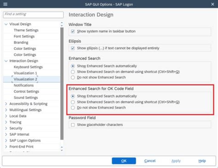 enabled in GUI