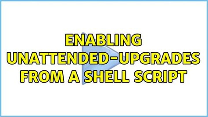 Enabling unattended-upgrades from a shell script