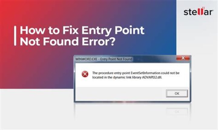 Entry Point Not Found