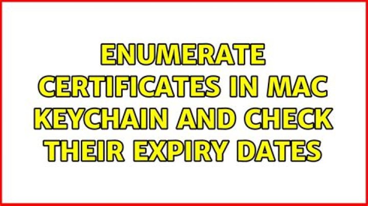 Enumerate certificates in Mac Keychain and check their expiry dates