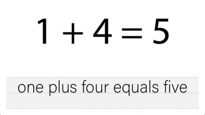 Equation including + sign over = sign