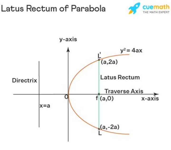 Equation of latus rectum of parabola