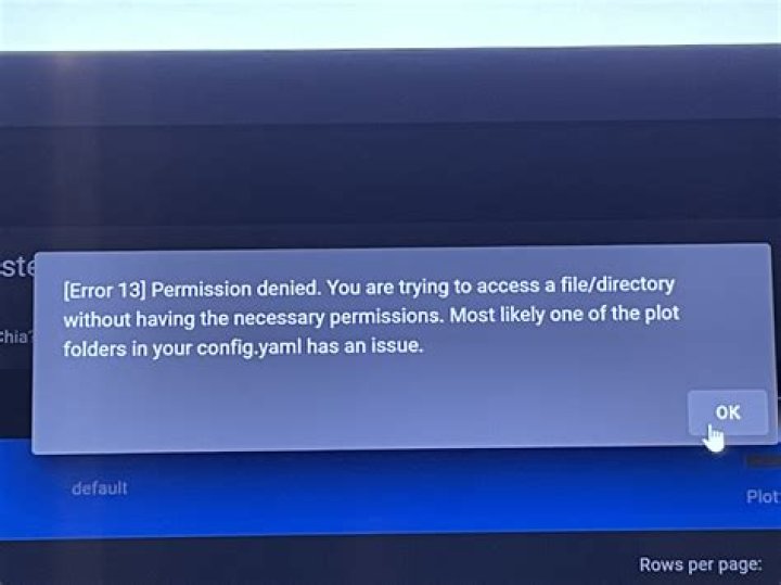 Error 13 Permission Denied