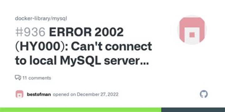 ERROR 2002 (HY000): Can't connect to local MySQL server through socket '/var/run/mysqld/mysqld.sock' (2)