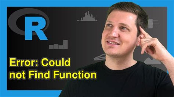 Error: could not find function 