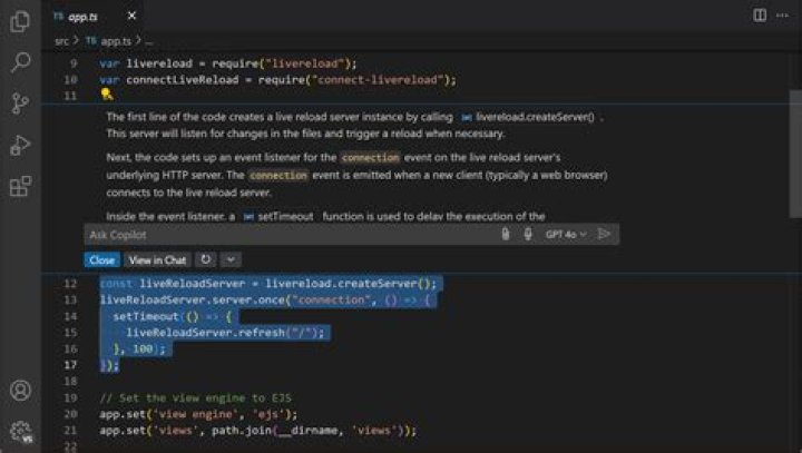error from vscode for ts