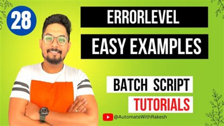 Error handling in Batch script when a batch script failed