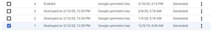 Error message while deleting google_kms_crypto_key resource