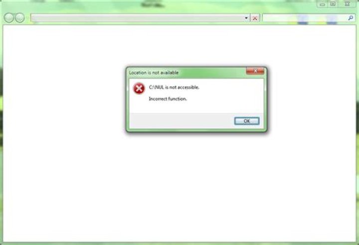 Error opening folder named NUL