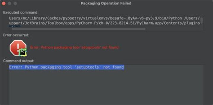 Error: Python packaging tool 'pip' not found