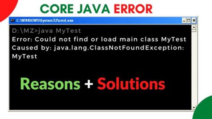 Error trying to run java (java.lang.ClassNotFoundException)