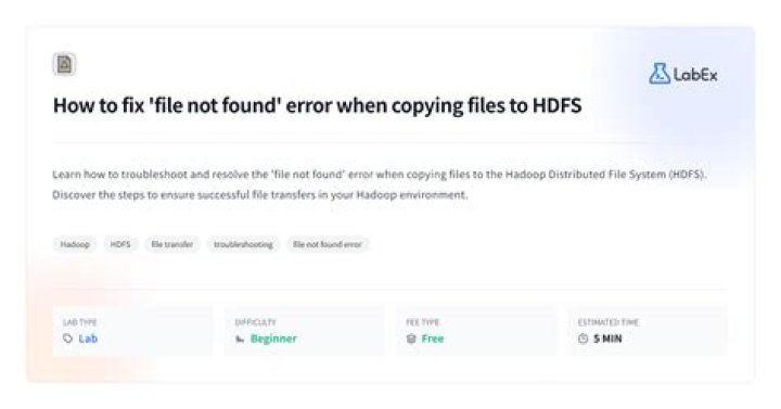 Error while copying file to HDFS in hadoop ecosystem