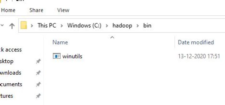 Error while running spark job because of the native files missing