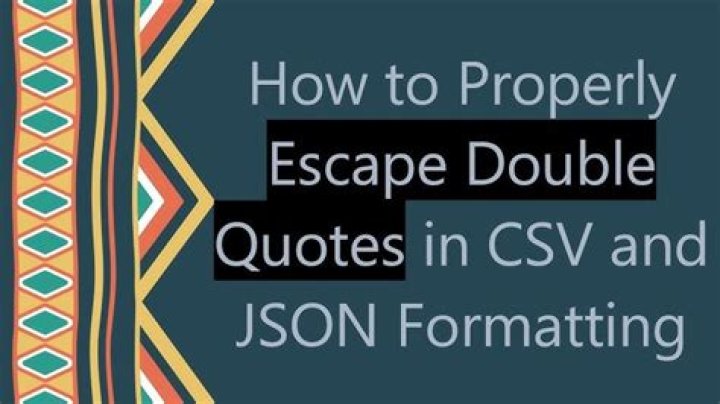 Escaping double quotes in .csv