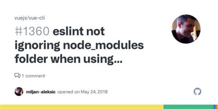 Eslint not ignoring node_modules folder
