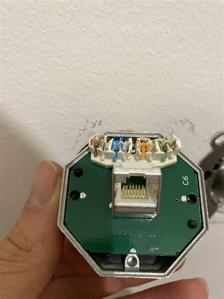 Ethernet wall socket stack to 100 mbps