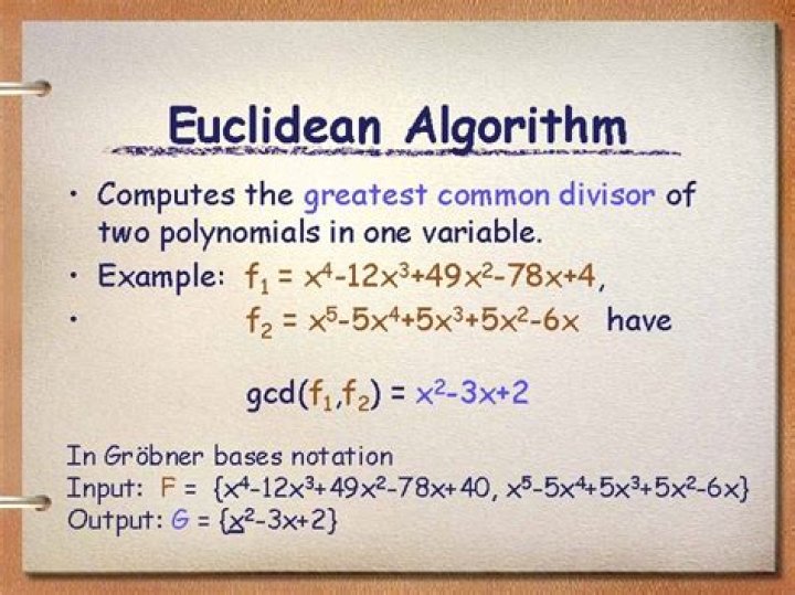 Euclidean Algorithm for polynomials