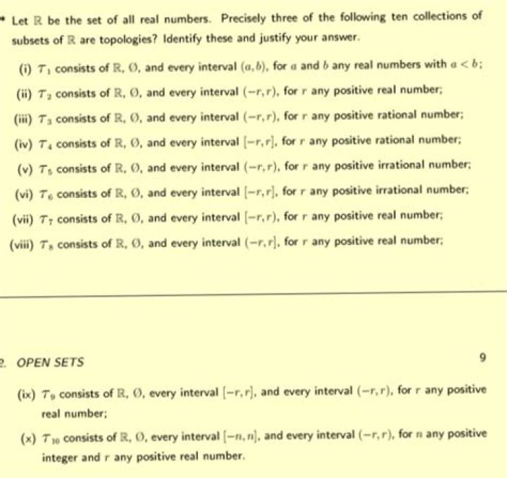 Ex.1.1 9 from topology without tears [closed]