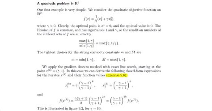 Exact Line Search