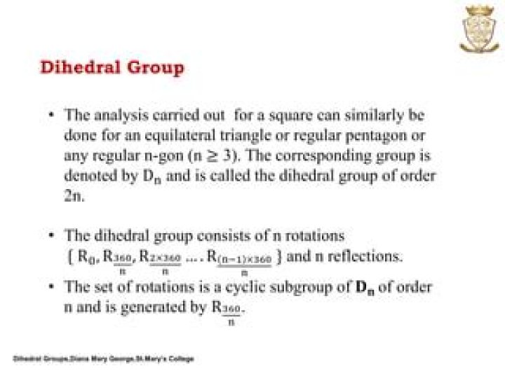 Examples of the dihedral group $D_4$ acting on sets