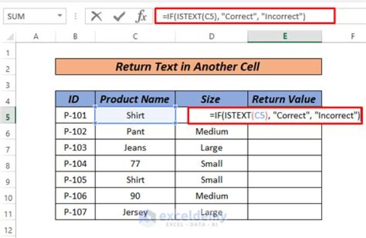 Excel if cell contains text then use text