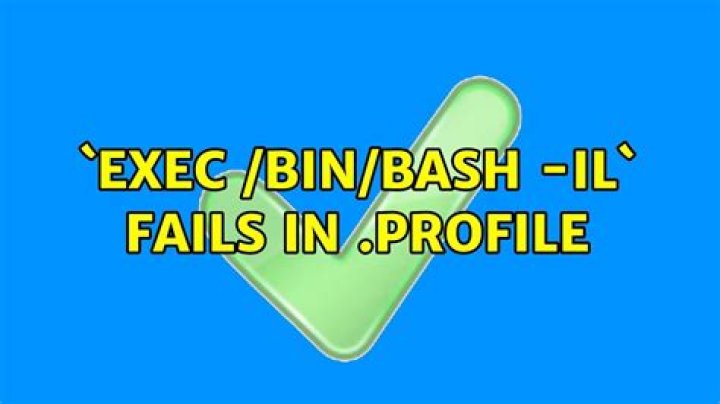 `exec /bin/bash -il` fails in .profile