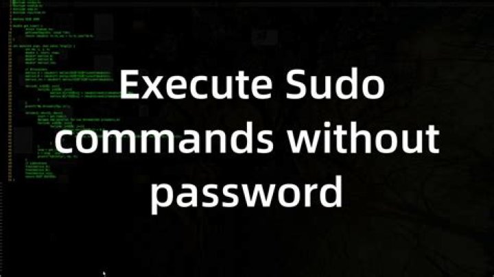 Execute sudo without Password?