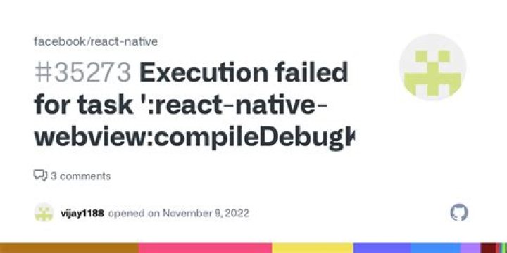 Execution failed for task ':react-native-webview:compileDebugKotlin'