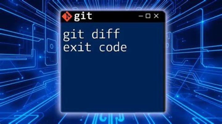 exit code of diff