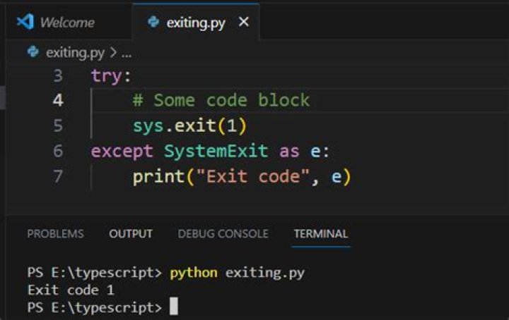 Exit codes in Python