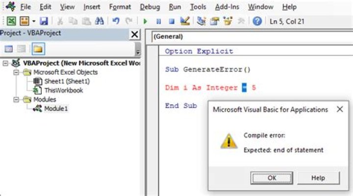 Expected end of statement Error in Vb Script