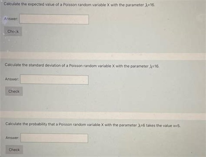 Expected value: Poisson random variable
