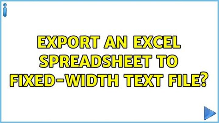 Export an Excel spreadsheet to fixed-width text file?