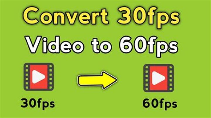 Export original 30fps video to 60fps