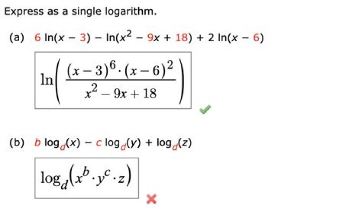 Express the given expression as a single logarithm