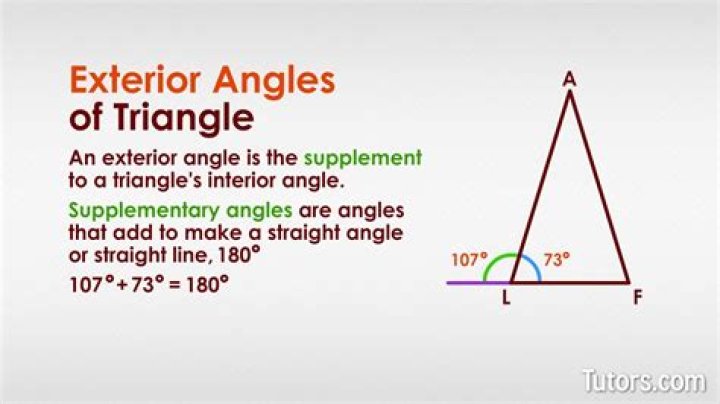 exterior angle of triangle