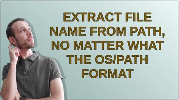 Extract file name from path, no matter what the os/path format